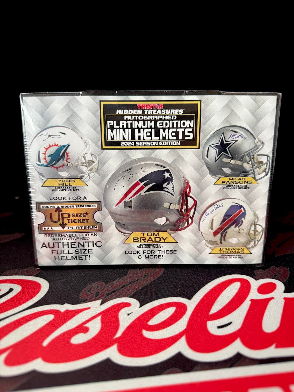 2024 TRISTAR Hidden Treasures Football Mini Helmet Platinum Season Edition Box