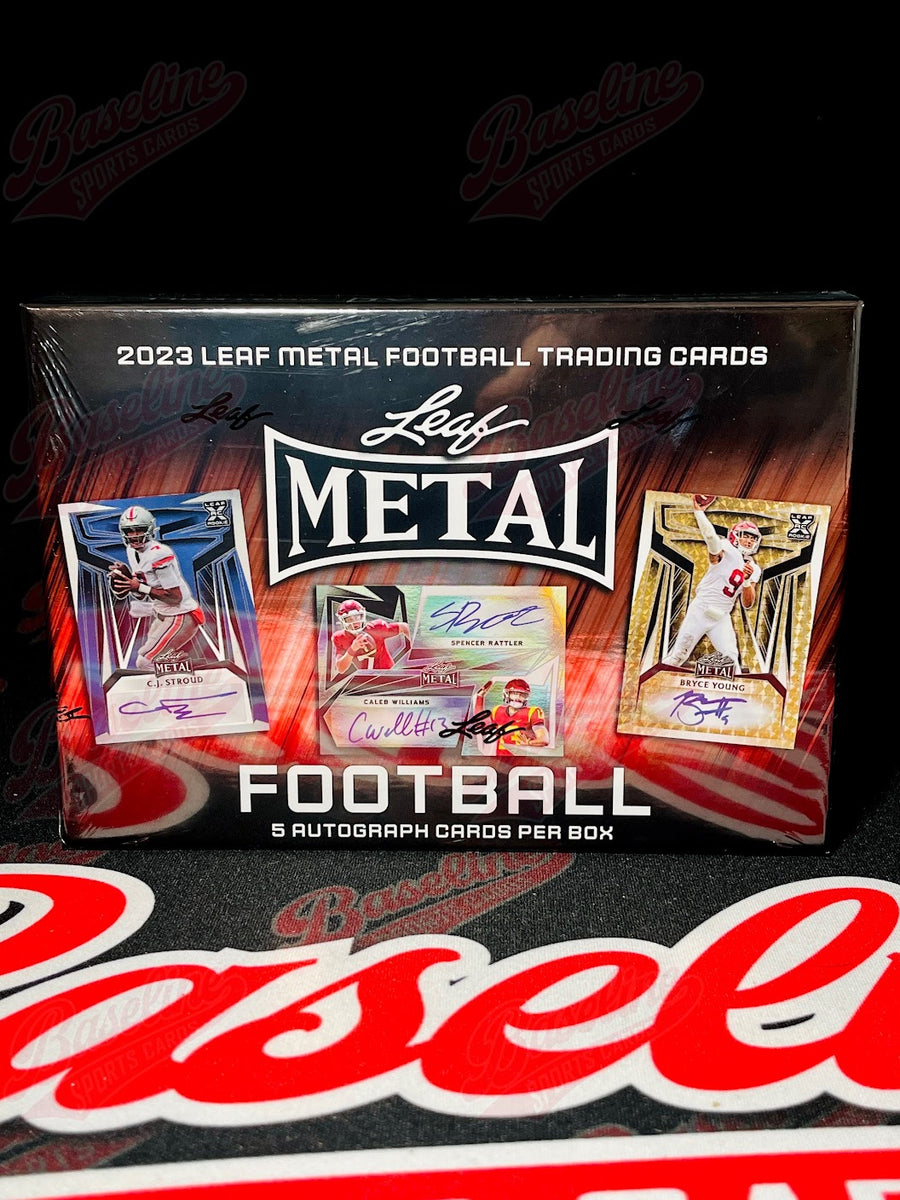 2023 Leaf Metal Football Hobby Box Baseline Sports Cards