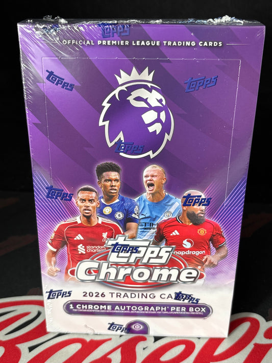 2026 Topps Chrome Premier League Soccer Hobby Box
