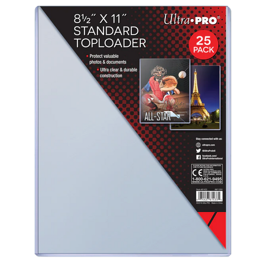 Ultra PRO 8-1/2" x 11" Toploaders (25ct)