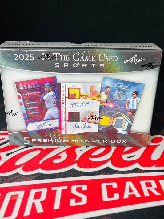 2025 Leaf In The Game Used Sports Hobby Box