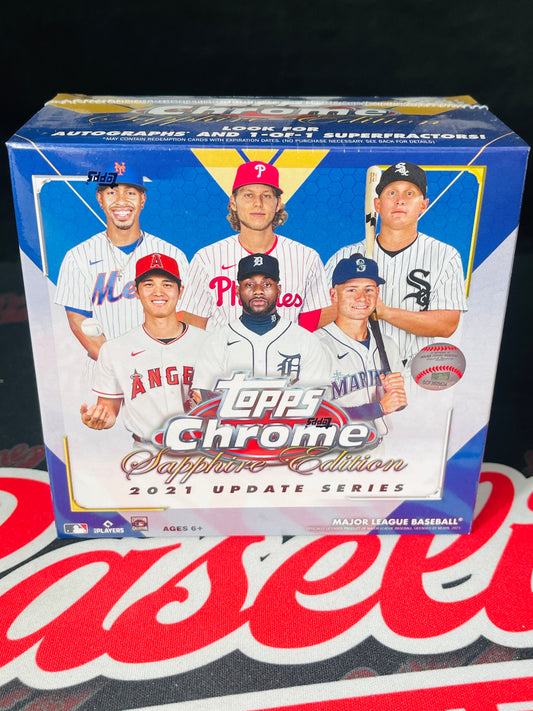 2021 Topps Chrome Sapphire Baseball Update Series Hobby Box