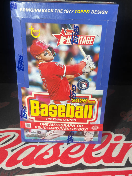 2026 Topps Heritage Baseball Hobby Box