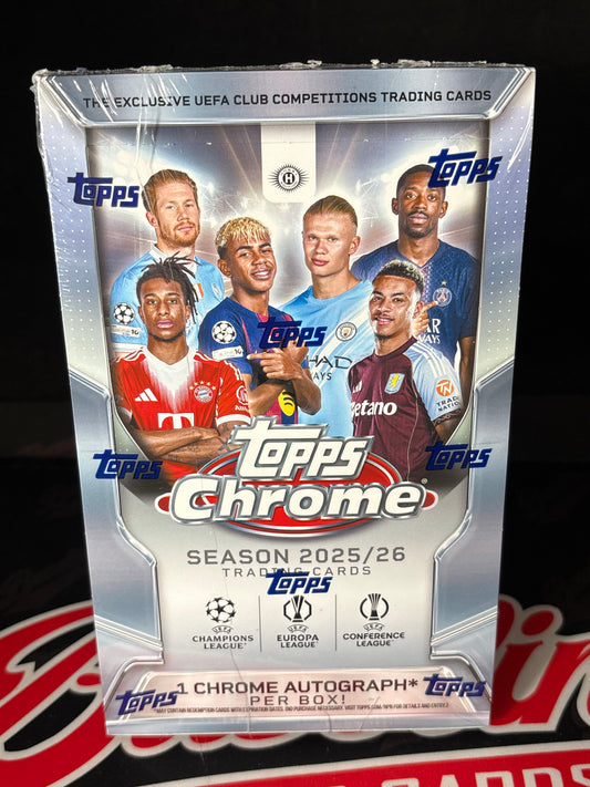 2025/26 Topps Chrome UEFA Club Competitions Soccer Hobby Box