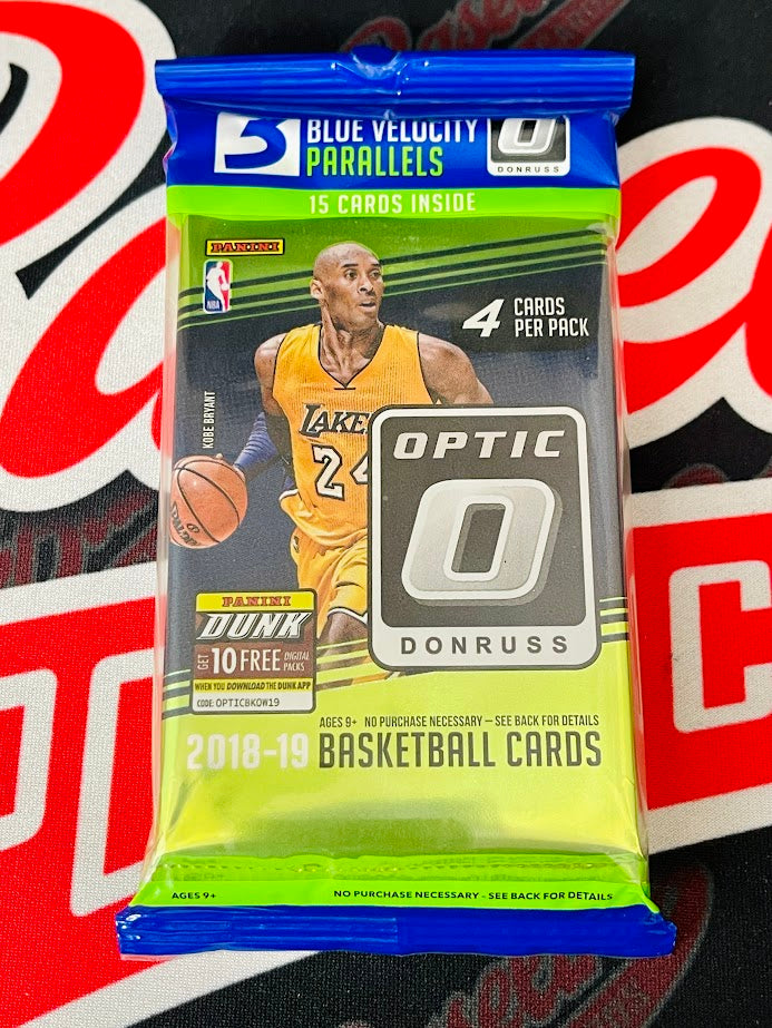 2018-19 Panini Optic Basketball Cello Pack (Blue Velocity)