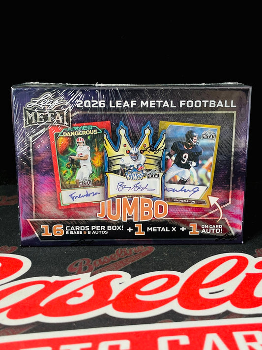2026 Leaf Metal Football Jumbo Box
