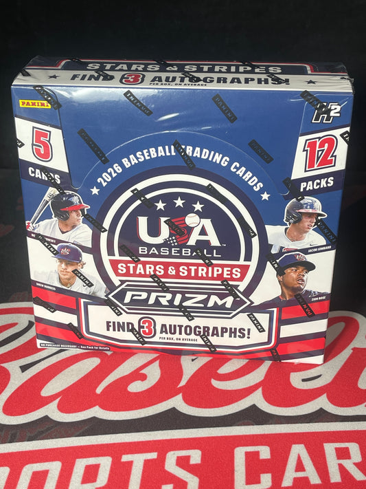 2026 Panini USA Stars & Stripes Prizm Baseball H2 Box
