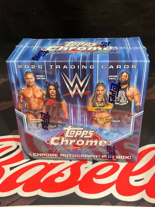 2026 Topps Chrome WWE Wrestling Sapphire Edition Box