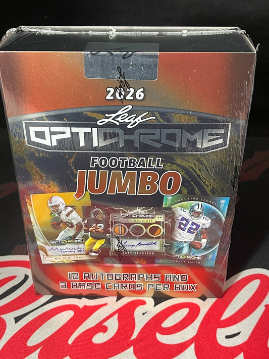 2026 Leaf Optichrome Football Hobby Jumbo Box