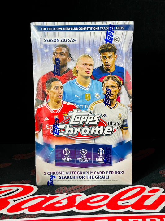 2023-24 Topps UEFA Club Competitions Chrome Soccer Hobby Box