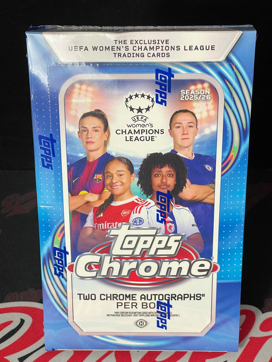 2025/26 Topps Chrome Women's UEFA Champions League Soccer Hobby Box