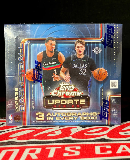 2025/26 Topps Chrome Update Series Basketball Jumbo Box