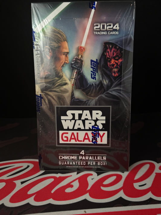 2 BOX 1 RANDOM NUMBER 2024 Star Wars Chrome Galaxy Hobby Box