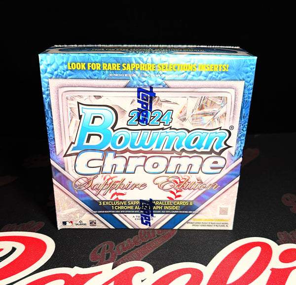 2024 Bowman Chrome Sapphire Hobby Box Baseline Sports Cards