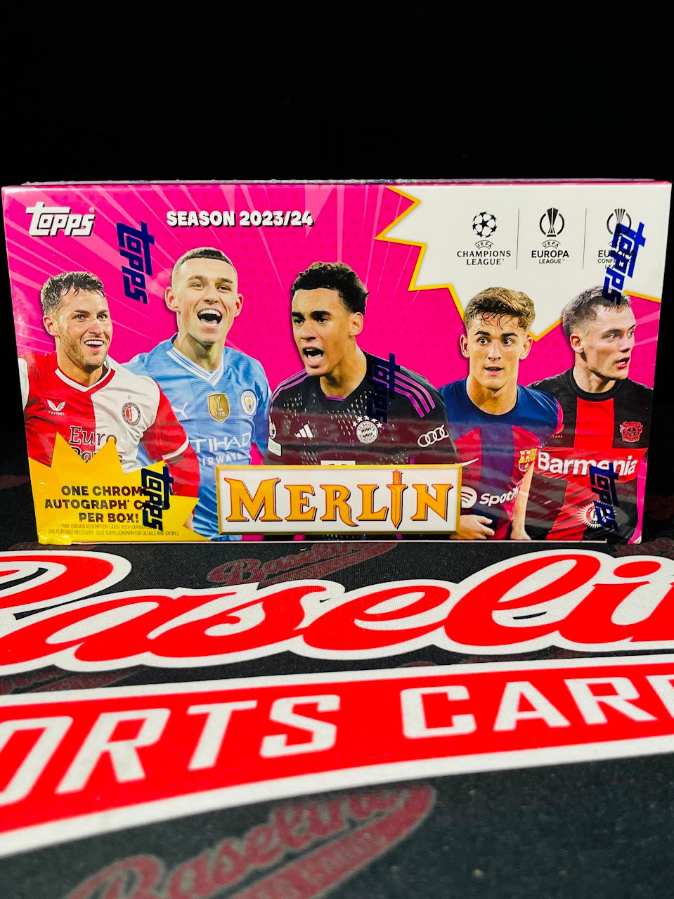 2023-24 Topps UEFA Club Competitions Merlin Chrome Soccer Hobby Box