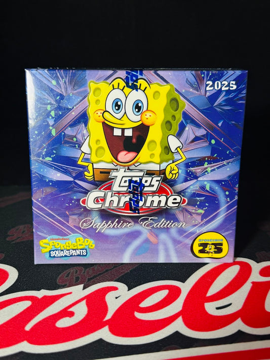 2025 Topps Chrome SpongeBob SquarePants Sapphire Edition Box