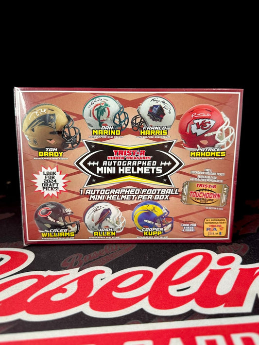 2024 TRISTAR Hidden Treasures Football Mini Helmet Season Edition Box
