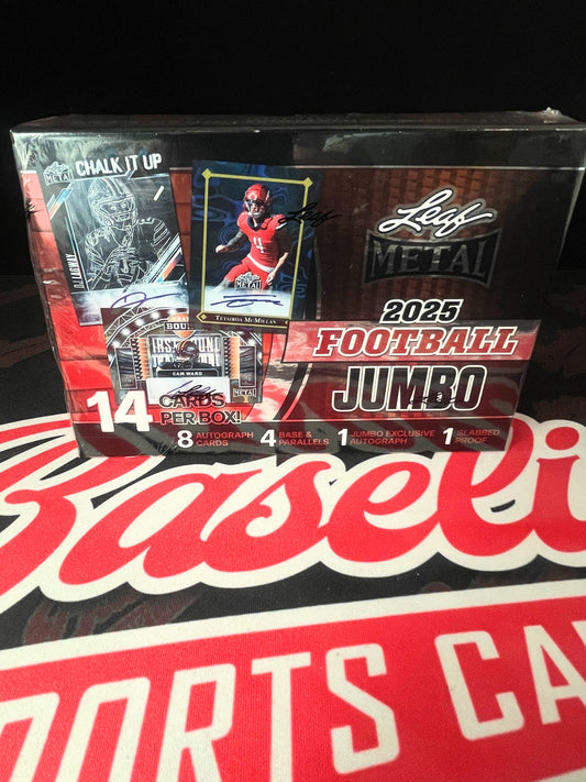 2025 Leaf Metal Football Jumbo Box