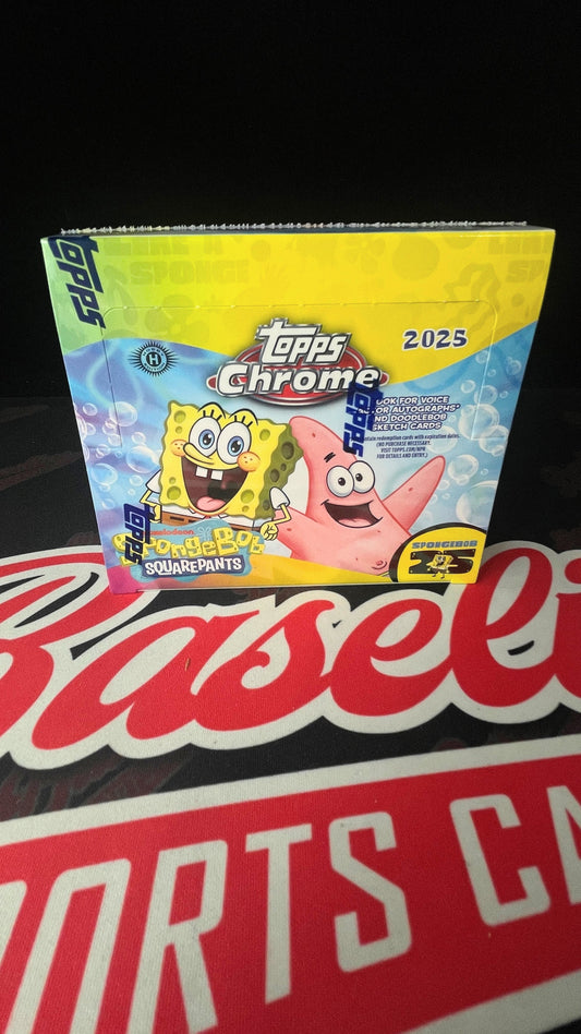 2025 Topps Chrome Spongebob Squarepants 25th Anniversary Hobby Box