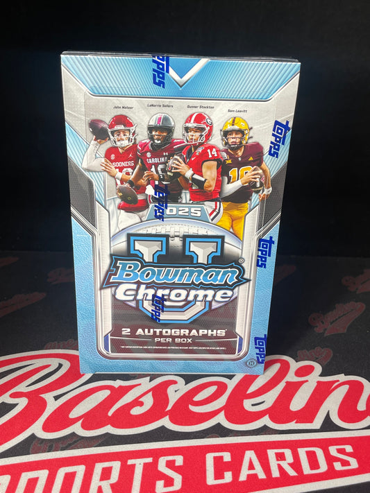 2025 Bowman Chrome University Football Hobby Box
