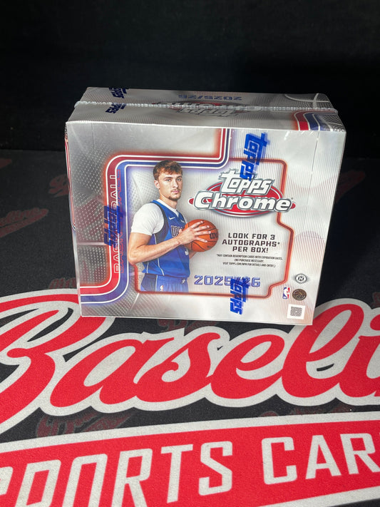 2025/26 Topps Chrome Basketball Jumbo Box