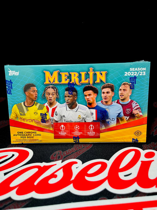 2022-23 Topps UEFA Club Competitions Merlin Chrome Soccer Hobby Box