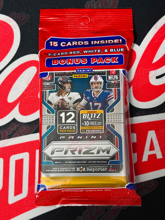 2021 Panini Prizm Football Cello Pack (Red, White, & Blue Prizm)